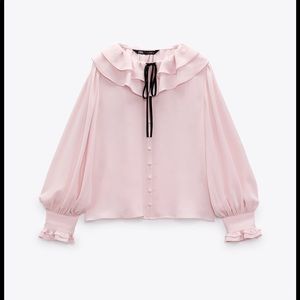 Zara blouse pink price firm